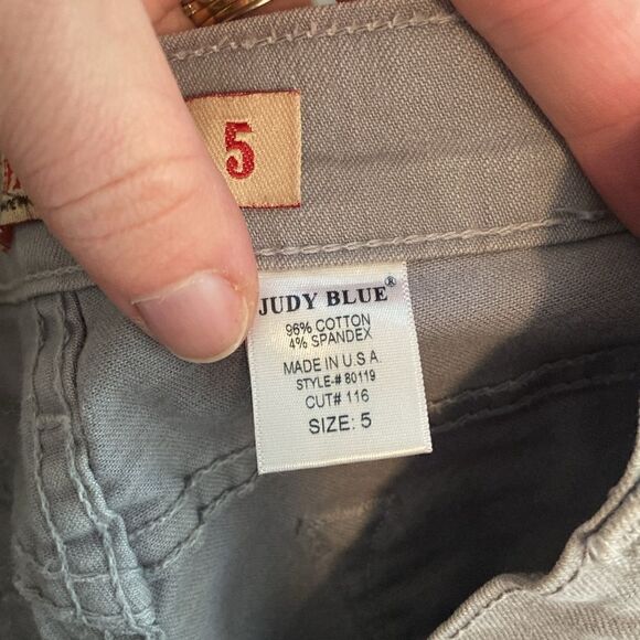 Judy Blue Light Gray Style 80119 Skinny Jeans Size 5 - Picture 9 of 10